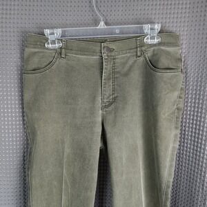 Lafayette 148 New‎ York Pants Womens 8 Olive Green Stretch Twill Jeans 5 Pocket